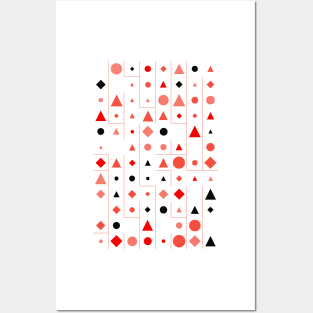 Colourful Geometric Animated Pattern Posters and Art